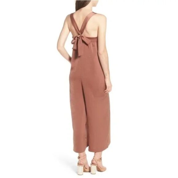 Line & Dot Ali Satin Jumpsuit - Picture 2 of 7